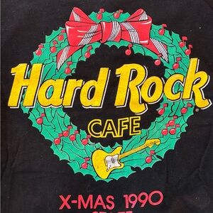 NEVER WORN 1990 Hard Rock Cafe Staff Christmas T-Shirt